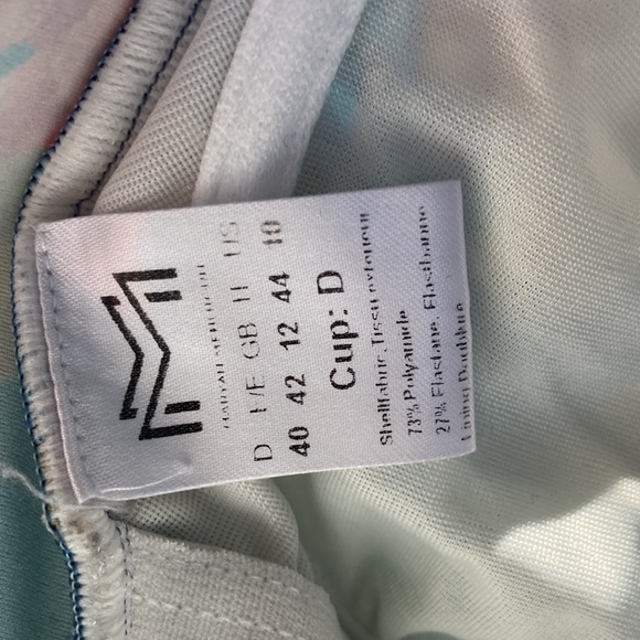 MARYAN MEHLHORN floral one piece swimsuit size 10 - Picture 3 of 4